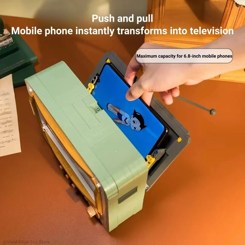 Pantazie Креативная Ретро-телевизионная Головоломка Модель Набор Строительных