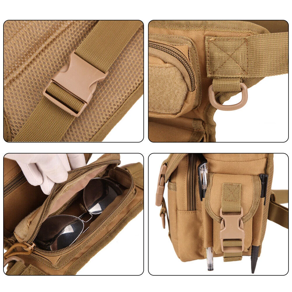Outdoor Tactical Drop Leg Bag Multipurpose Waist Fanny Thigh Pack Military Molle Pouch for Outdoor Hiking Camping Hunting