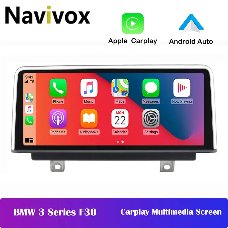 

Navivox Car Bluetooth Radio Video Player 2 Din For BMW 3 Series F30 F31 F34 4 Series F32 F33 F36 2013-2017 Carplay Android Auto