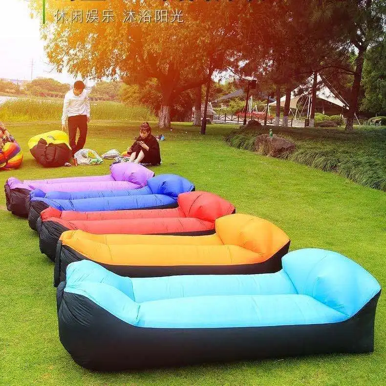 

Home Outdoor Picnic Lazy Sofa Mattress Creative Net Red Park Seaside Lunch Break Single Inflatable Recliner