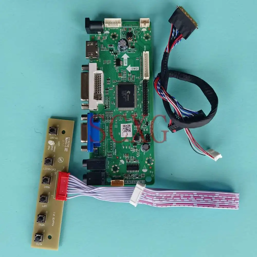 

DIY Kit Fit LP156WH4-TLQ2 Display LCD Controller Board HDMI-Compatible DVI VGA 15.6" LVDS 40 Pin Notebook Panel 1366*768 60Hz