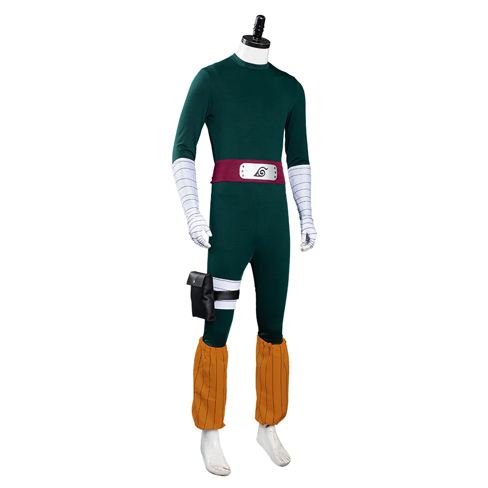 Anime Cosplay Rock Lee Cosplay Costume Jumpsuit Outfits Halloween Carnival Suit