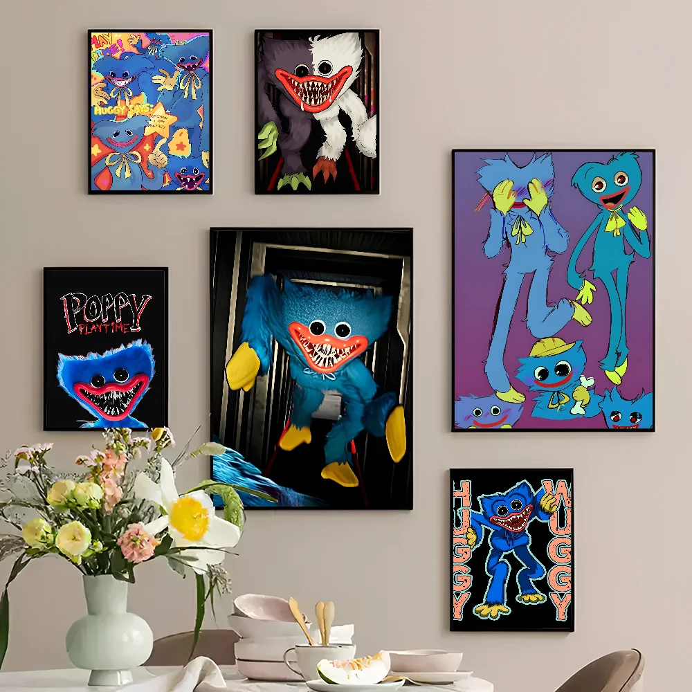 H-Huggys мультфильм W-uggy DIY липкий плакат водостойкая бумажная наклейка кофейный дом