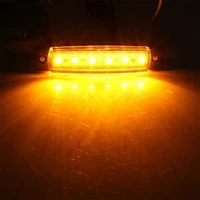 super bright auto car taillights buses trailers lamp wagons durable abs material yellow 6smd 10pcs trucks 6 led
