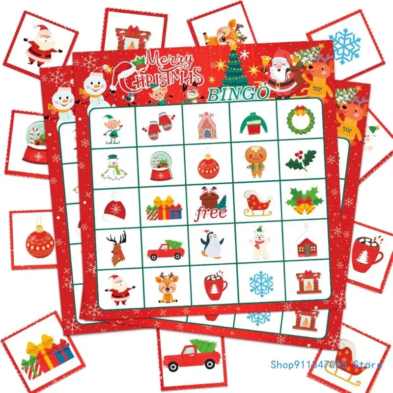 Рождественский игровой набор в бинго праздничные карты для всей семьи