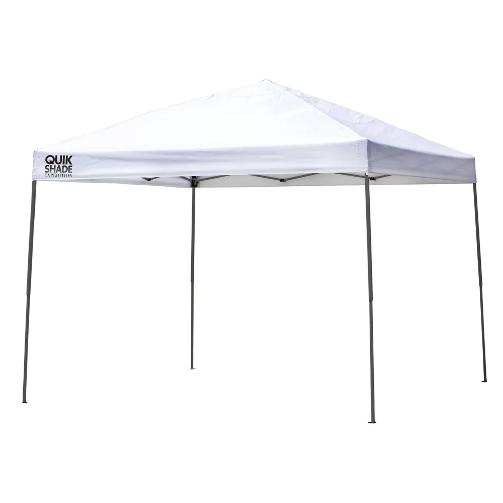 

Quik Shade 167512DS EX100 10 x 10 ft. Straight Leg Canopy, White Cover - Gray Frame camping tent roof top tent US(Origin)