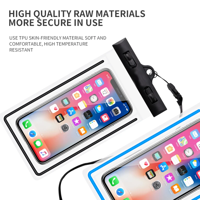 Светящийся водонепроницаемый чехол для телефона iphone 13 12 Pro Max Samsung S22 Utra Xiaomi Redmi Note 10