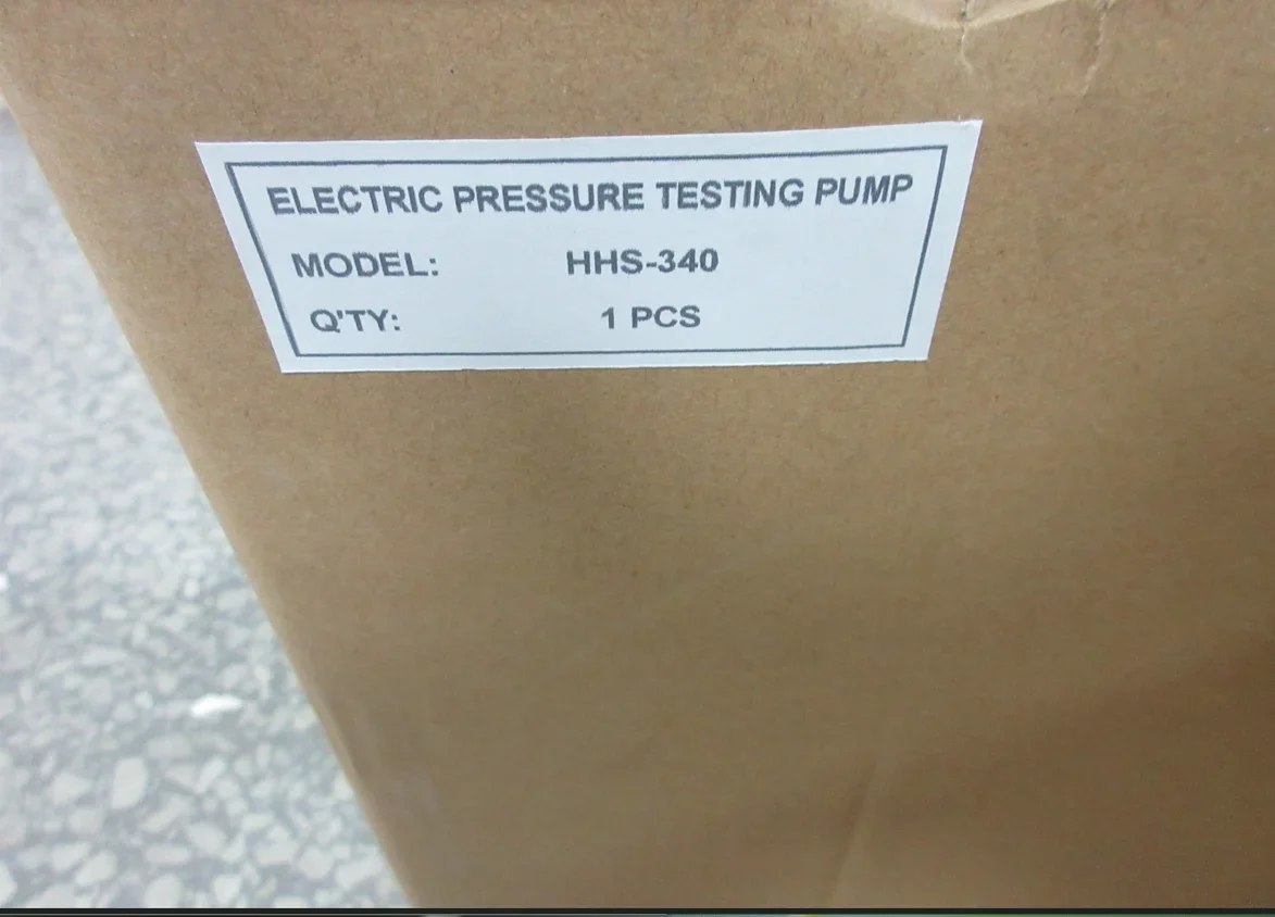 Электрический насос для испытания под давлением с ручкой переноски HHS-340