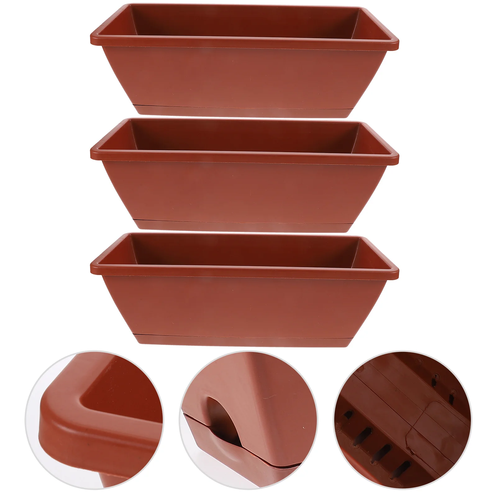 3 шт. цветочный горшок для посадки желоб садовый растения раковина украшения