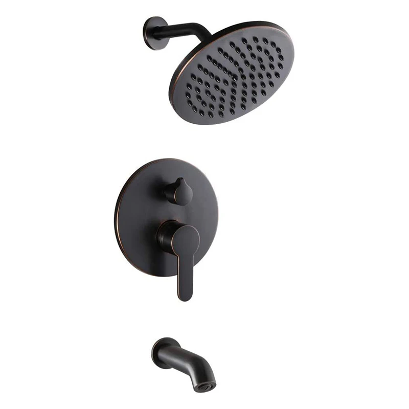 

Concealed Luxurious ORB In- Wall Mounted Mixer Shower Faucet Set Bathroom