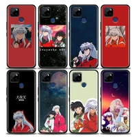 anime bandai inuyasha phone case for realme c2 c3 c21 c25 c11 c12 c20 c35 oppo a53 a74 a16 a15 a9 a54 a95 a93 a31 a52 a5s case