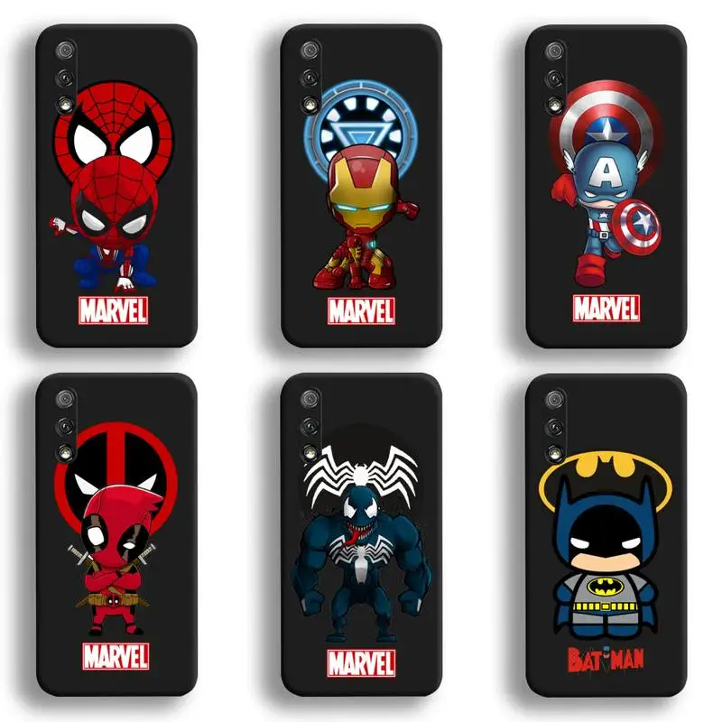 

Marvel Spider man Deadpool Iron Man Phone Case For Huawei Honor 30 20 10 9 8 8x 8c v30 Lite view 7A pro