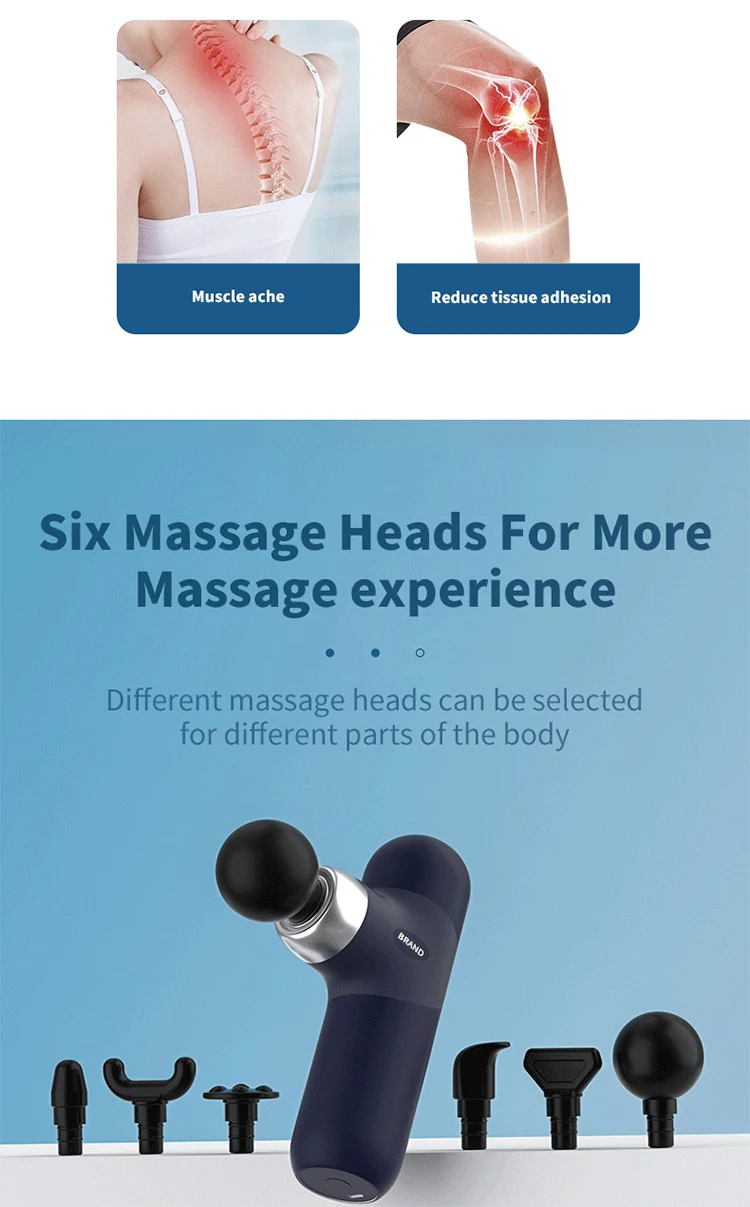 

Mini Massage Gun Percussion Back and Neck Massager Electric Vibrators Portable Fitness Mini Body Pain Therapy Massage Machine