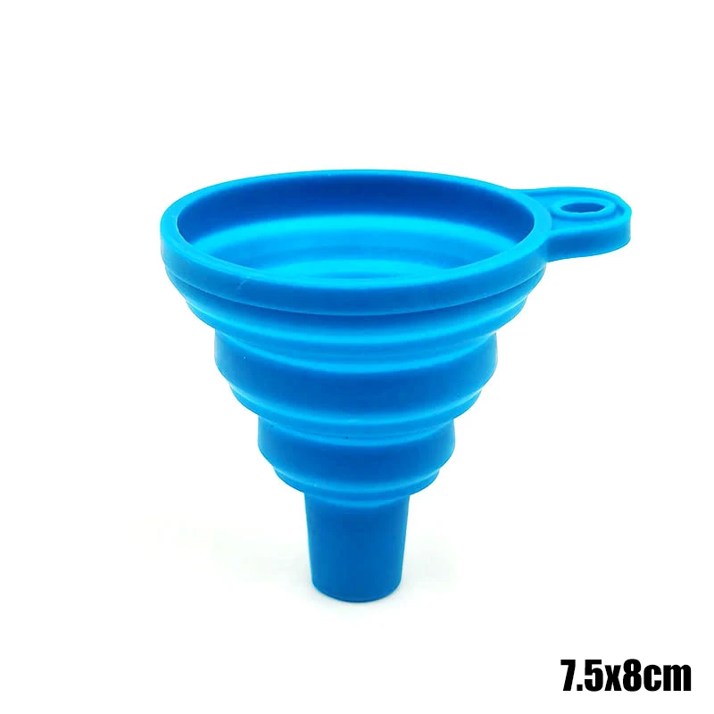 Воронка для автомобильного двигателя, универсальная силиконовая ручка для замены жидкости для стиральной машины, складной портативный заменитель бензинового масла для двигателя