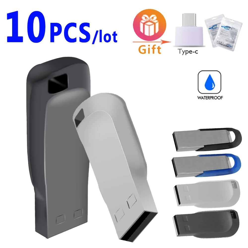 

10 шт./партия, высокоскоростная usb-флешка 2,0, 64 ГБ, 32 ГБ, 16 ГБ, 4 ГБ, 8 Гб