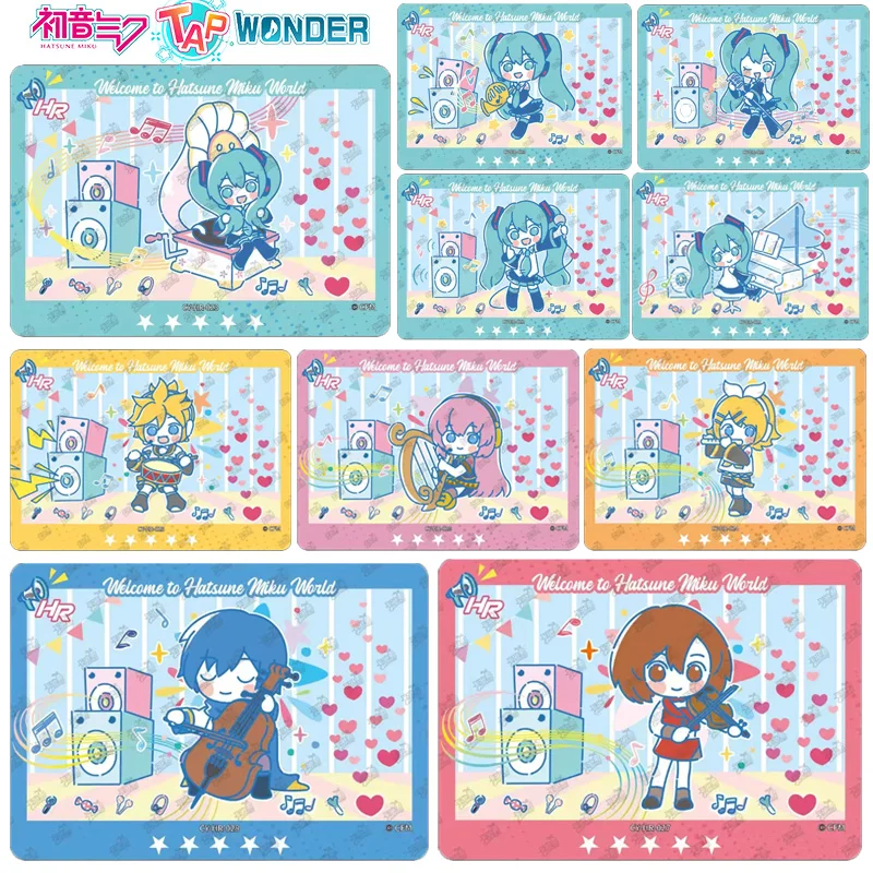 Hatsune Miku Kagamine Len Rin HR Utatane Piko VOCALOID KAITO коллекционные открытки для рождественских
