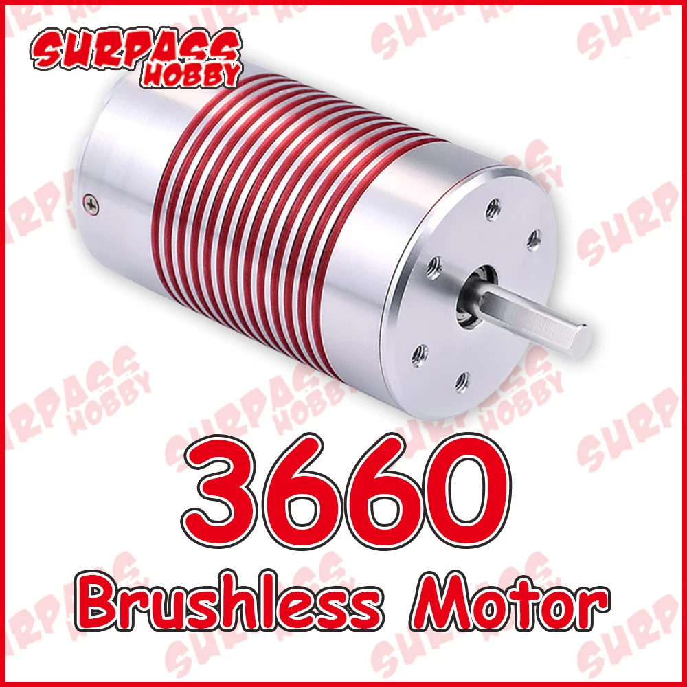 

Surpass Hobby 3660 Waterproof Brushless Motor for 1/10 1/12 1/14 RC Car Monster Truck Buggy Off Road Boat Traxxas Wltoys HPI HSP