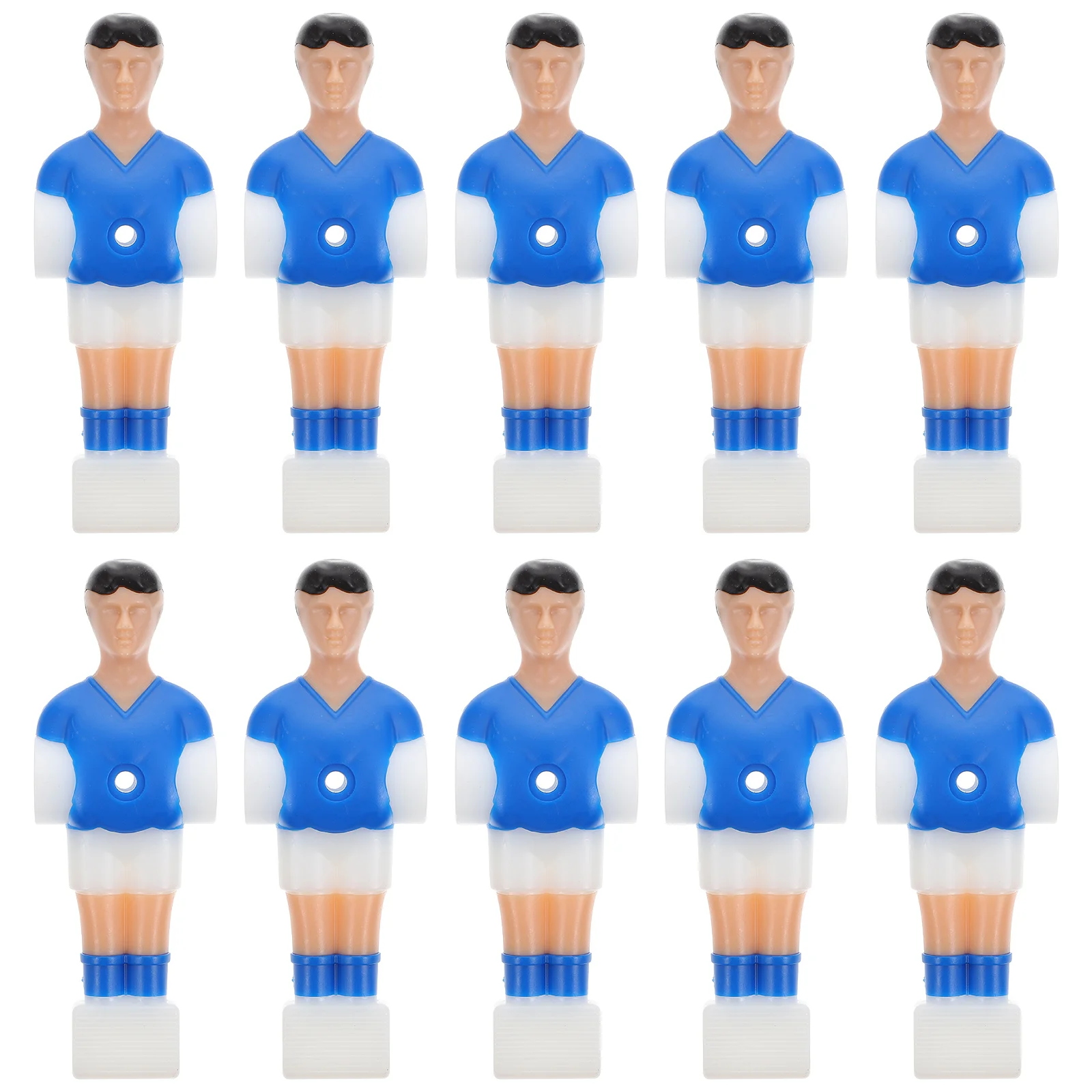 

10pcs Tabletop Soccer Players Plastic Football Players Soccer Figurines for Home Adults Children