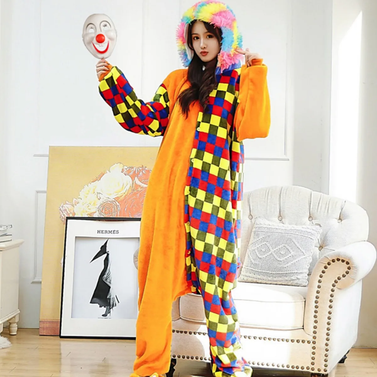 Various Color One-Piece Pajamas Jumpsuit Women Sleepwear Adorable And Eye-catching Onesies Soft Comfortable