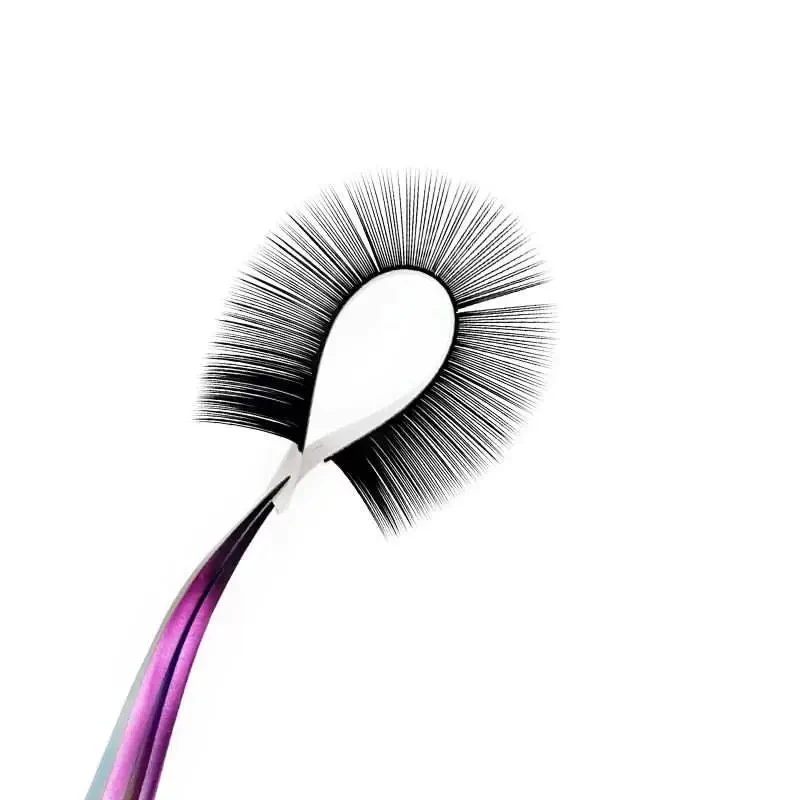 Лидер продаж круглые матовые натуральные завитые накладные ресницы объем 16-25 мм
