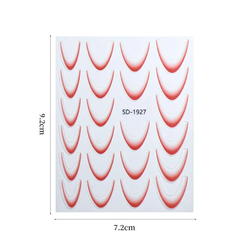 Наклейки для ногтей с французским градиентом наклейки сделай сам ногтевого