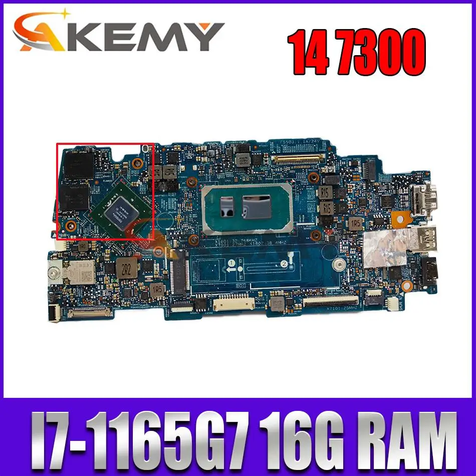 Материнская плата для ноутбука Dell Vostro 5301 с процессором I7-1165G 7 16GB-RAM PM 2W1D5 19765-1