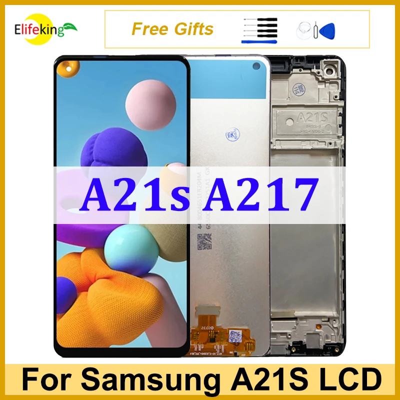 

6.5" Original LCD For Samsung Galaxy A21S A217 Display Touch Screen A217F A217M A217FN/DS Digitizer Assembly Replacement Repair