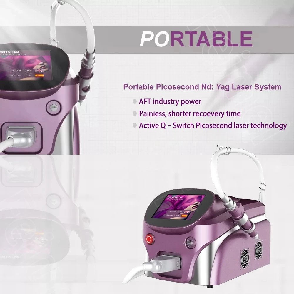 

Nd Yag 1064 532Nm Pico Laser SuringLaser Machine Skin Whitening Freckle Removal Picosecond Yag Laser Machine Tattoo Removal 2022