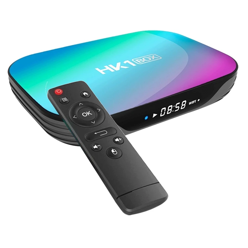 

Tv Box Android Hk1 Box Amlogic S905X3 8K Dual Wifi BT Fast Smart Tv Set Top Box PK HK1 MAX H96 Android Box EU Plug