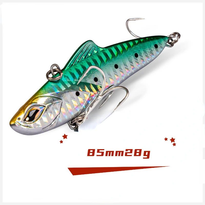 

Noeby 85mm/28g Rattling Sinking Fishing Lures VIB Lipless Crankbaits Vibration Hard Bait for Winter Pike Trout