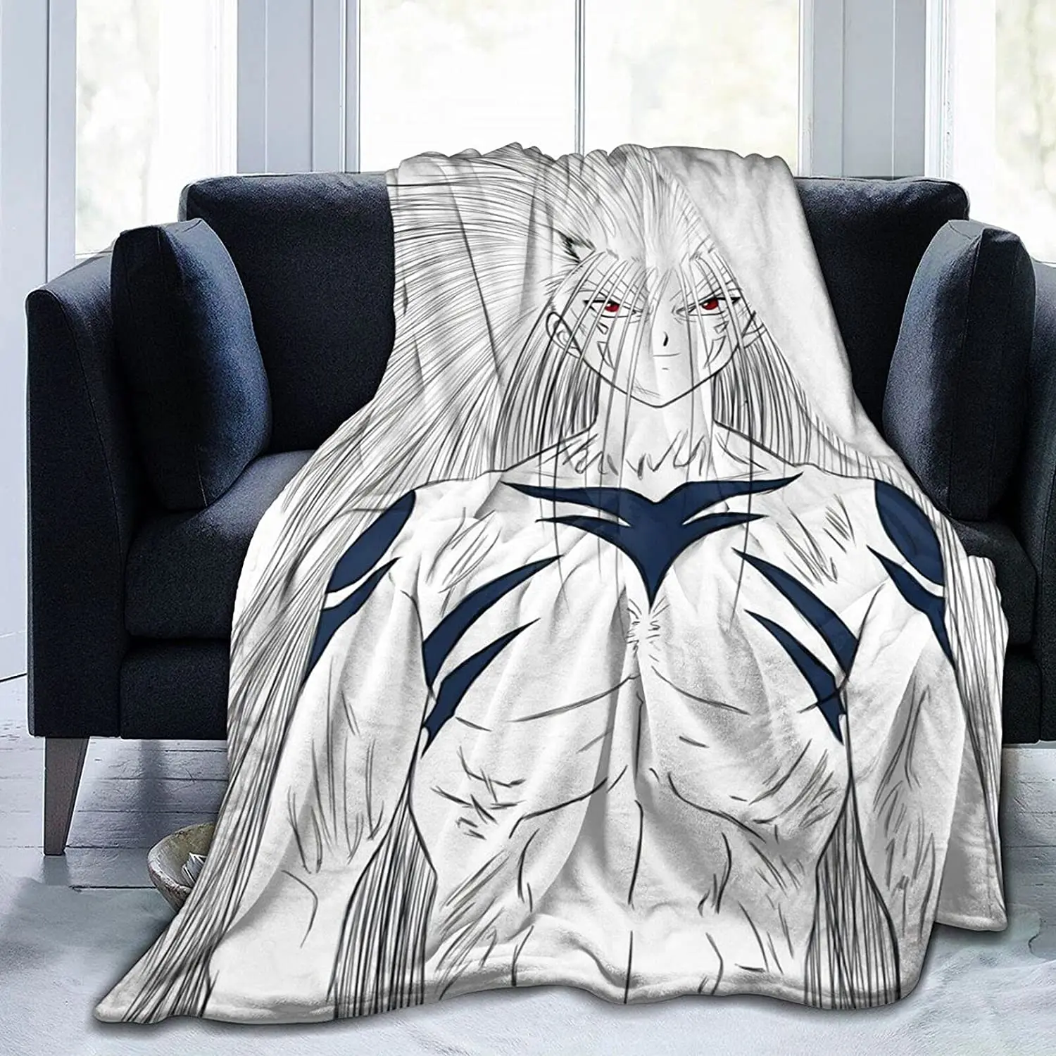 

Yusuke Urameshi Fluffy Soft and Comfortable Blanket, Anime Warm Embrace of Sympathy