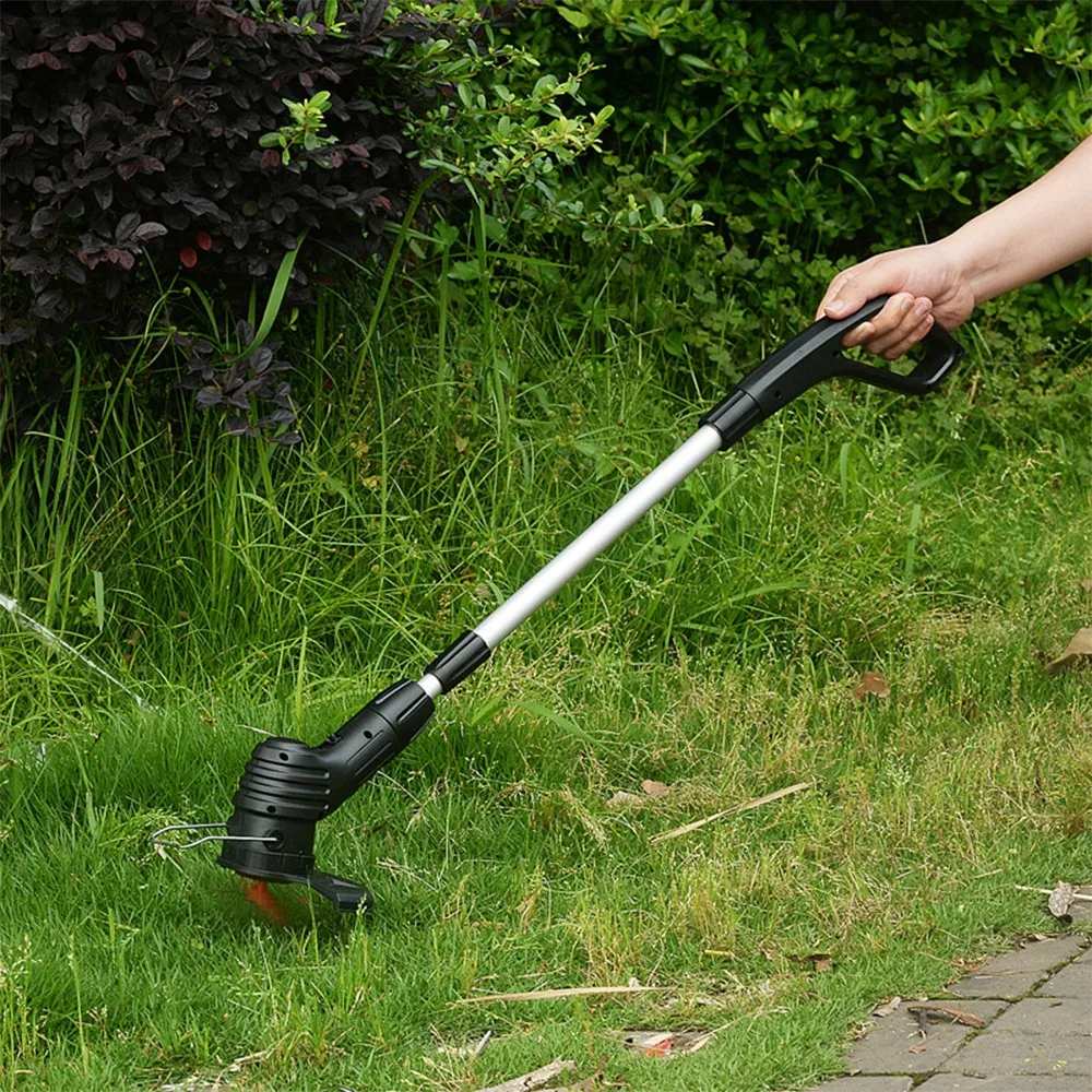 

Electric Grass Trimmer Cordless Lawn Mower Hedge Trimmer Adjustable Handheld Garden Power Pruning