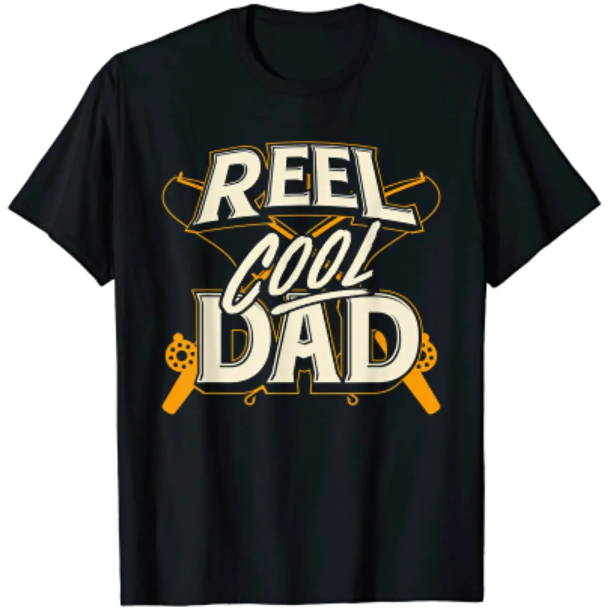 

Reel Cool Dad Fishing Dad Father's Day Gift for Fishermen T-Shirt Summer Fishing Cotton Four Seasons Tees Daily Men Clothing