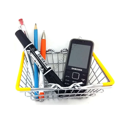 

Миниатюрная корзина для магазина, держатель для ручек, декоративный подарок