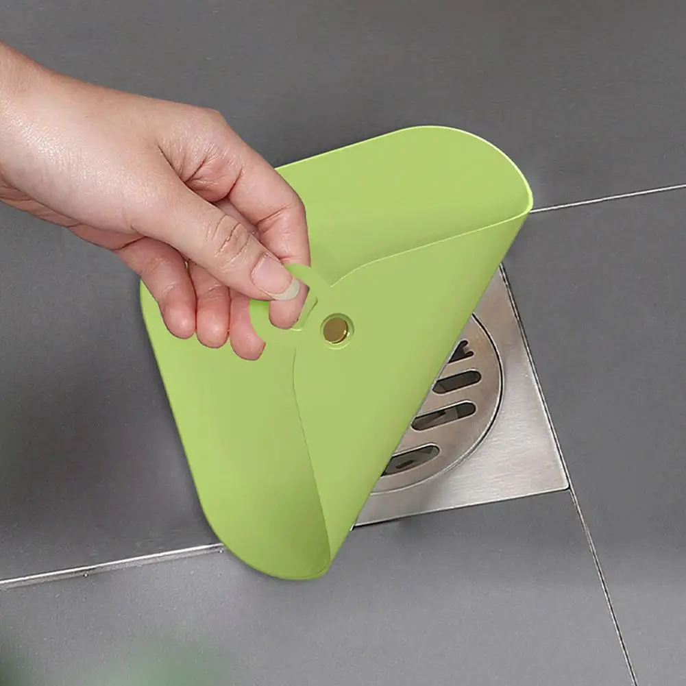 

Floor Drain Deodorizer Square Silica Gel Bathroom Deodorant Household Anti-smell Seal Cover Sewer Insect-proof Floor Pipe S D8W8