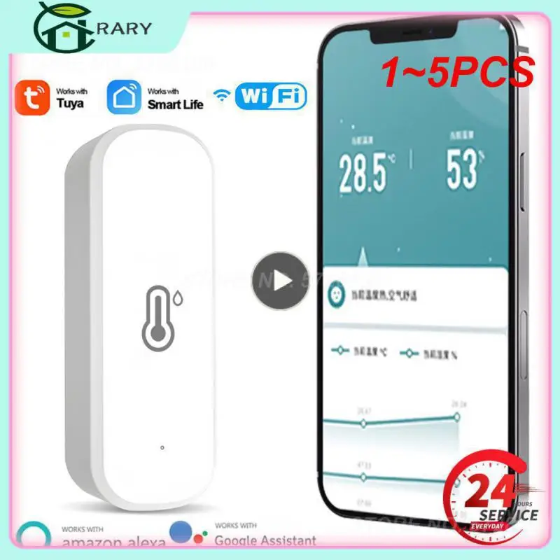 

Умный термометр Tuya с Wi-Fi, комнатный гигрометр, термометр с дистанционным управлением, 1 ~ 5 шт.
