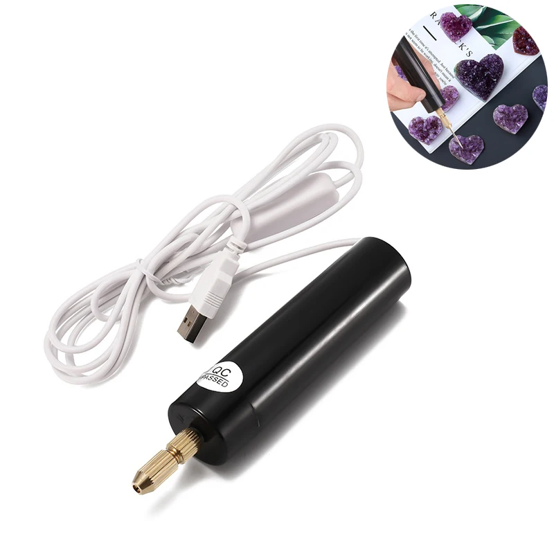 

Mini Electric Drill Handheld Drill Bits Kit Epoxy Resin Jewelry Making Wood Craft Tool 5V USB Screwdriver Tool Set Abrasive Tool
