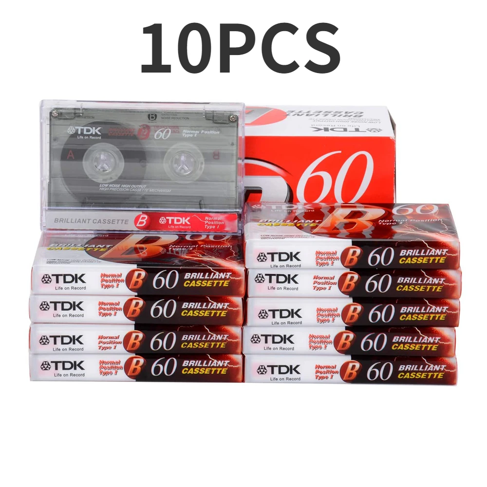 

10pc Standard Cassette Blank Tape Player Empty 60 Minutes Magnetic Audio Tape Recording For Speech Music Recording high qulity