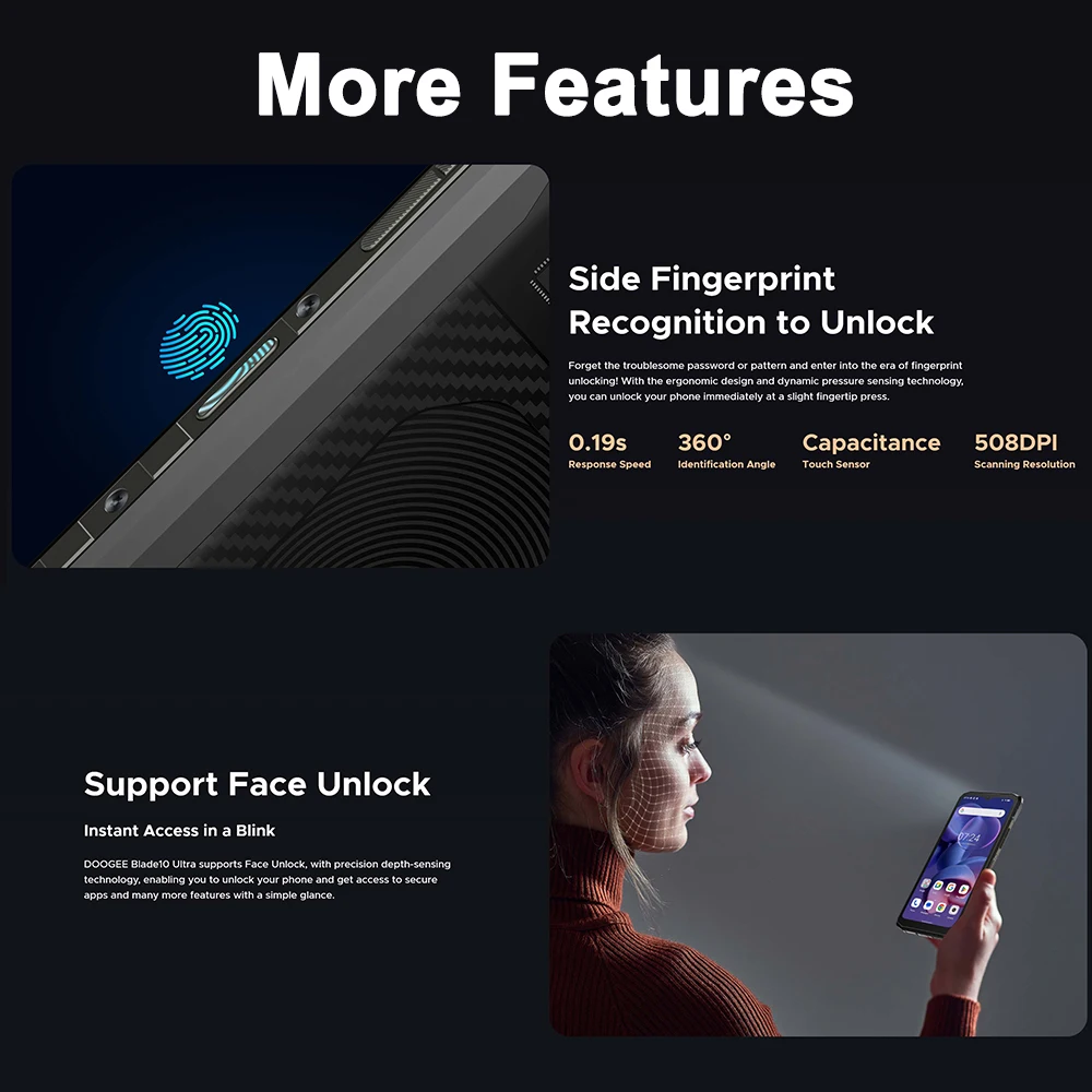 [Мировая премьера] Смартфон DOOGEE Blade 10 Ultra 20 ГБ (8+12) 256 50 МП 6 56'' Защищенный