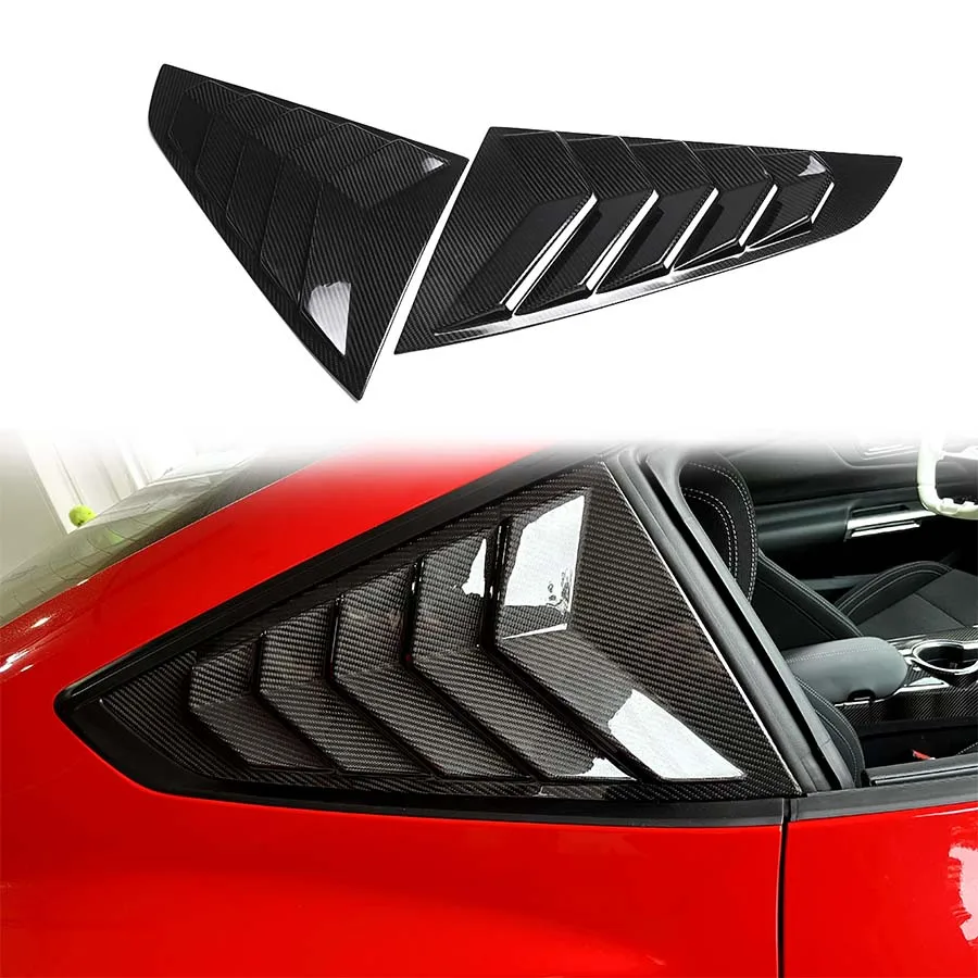 Сухие четверть оконные жалюзи из углеродного волокна для Ford Mustang EcoBoost GT Dark Horse S650