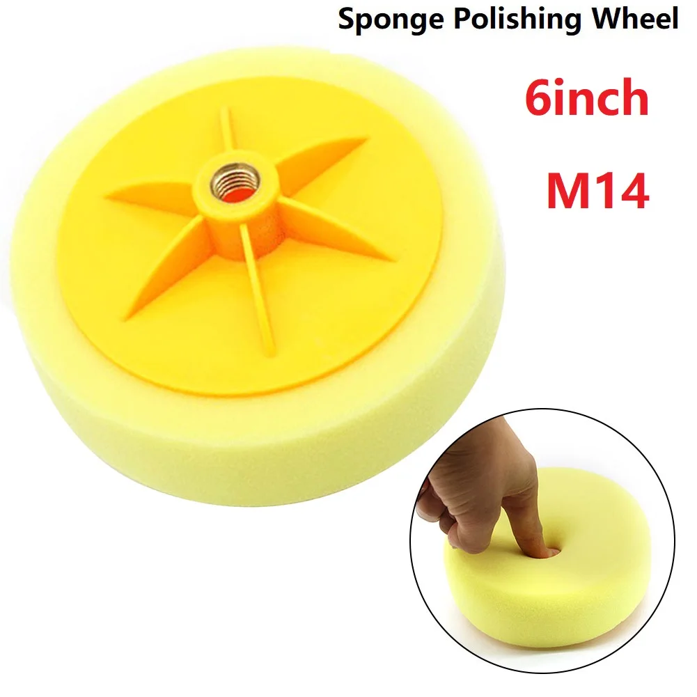 

6inch150mm Standard Compounding Polishing Head Car Hub Sponge Foam Buffing Wheel Buffing Sponge Heads Polishing Sponge Heads