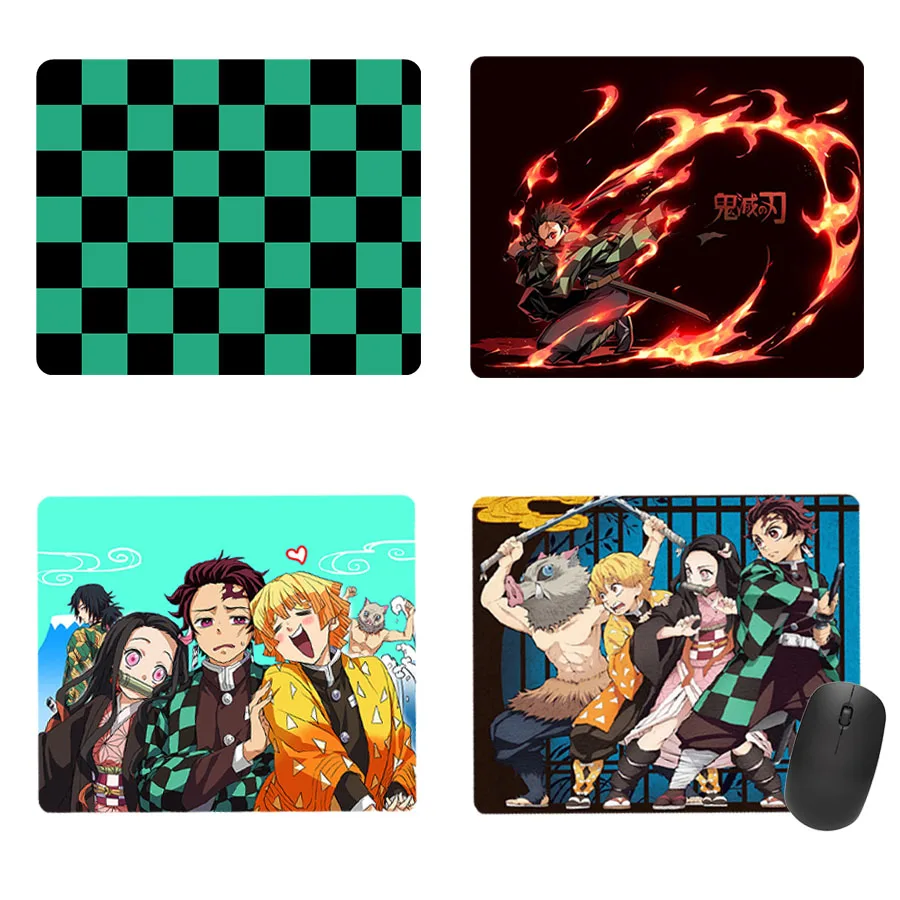 

Коврик для мыши с принтом аниме Demon Slayer Kimetsu No Yaiba Kamado Tanjirou, резиновый игровой коврик для мыши, реквизит для косплея, подарок для фанатов