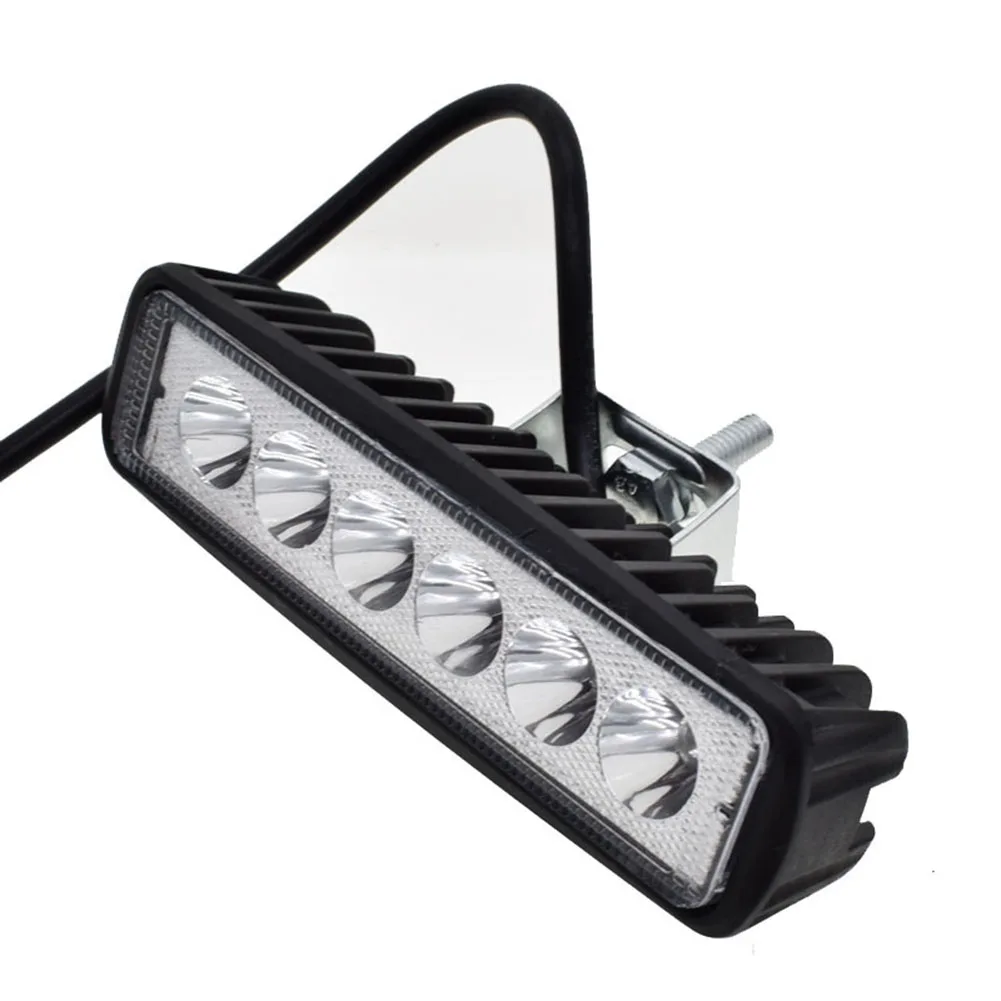 

Car Truck Working Lamp Light Bar 10-30V DC 169g 18W 6000K White Light Car Accessories IP67 Spotlight Waterproof