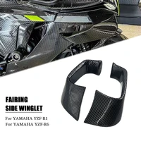 motorcycle carbon fiber aerodynamic spoiler for yamaha yzf r1 2015 2022 yzf r6 2017 fairing flank spoiler