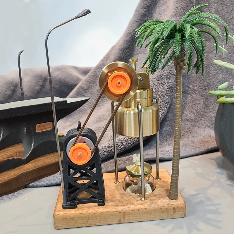 

2022 Retro Steam Power Generator Model Engine Model Popular Science Mechanical Desktop Ornaments