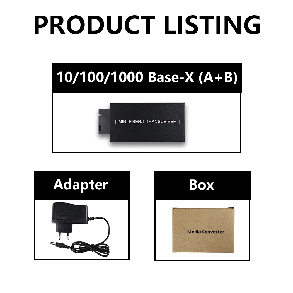 OPTFOCUS Mini Gigabit Fiber Optical Media Converter SM 1000Mbps RJ45 Transceiver 20km SC A/B Fiber Optic Switch Free Shipping