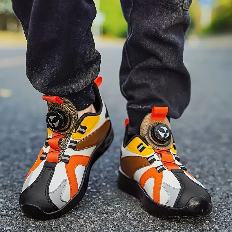 Kids Ultralight Breathable Sneakers With Chic Design For Outdoor Tennis Running Walking