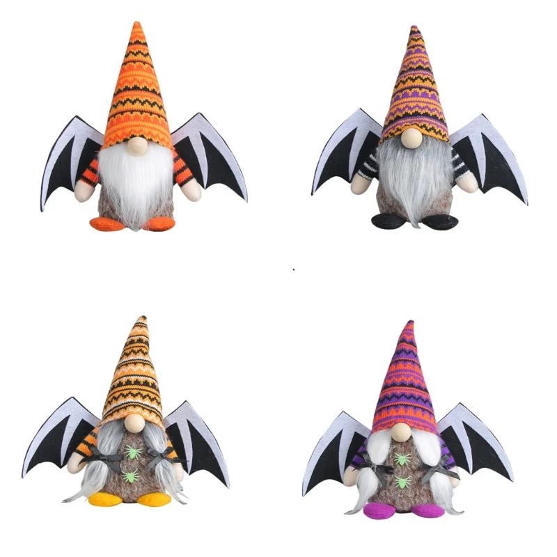 

C63B Wing Faceless Swedish Tomtes Nisse Scandinavian Figurine Halloween Gnomes