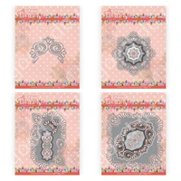 2022 square doily flowers metal cutting dies scrapbook diary decoration stencil embossing template diy greeting card handmade