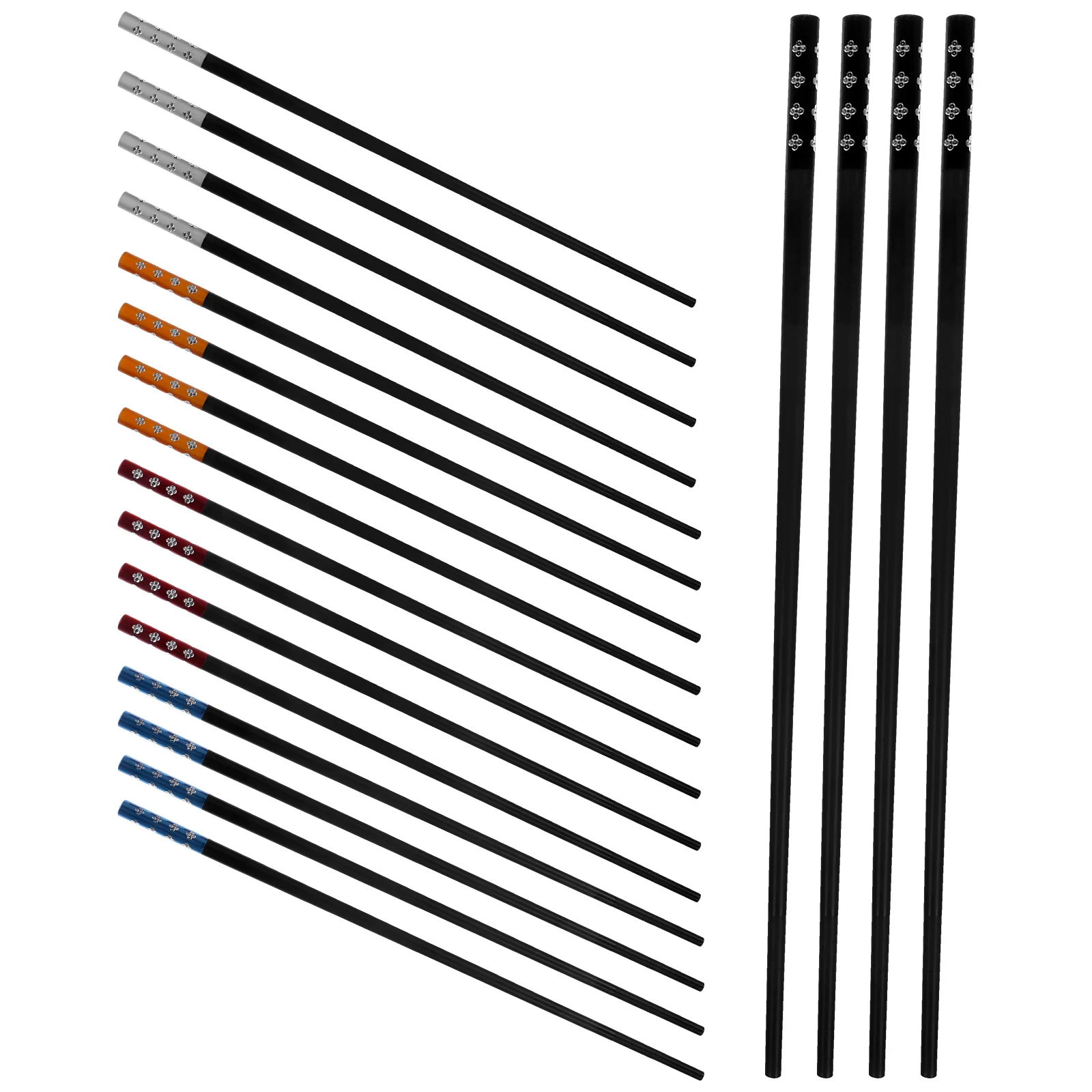 10 пар палочек для еды из сплава стекловолокно китайский стиль цветение сливы